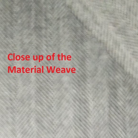 Jos. A. Banks Grey Herringbone 100% Wool Suit 44R Jacket & 35x30 pants - Picture 4 of 7